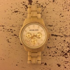 Michael Kors tortoise shell watch